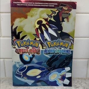 Pokémon Omega Ruby & Alpha Sapphire Official Hoen Region Strategy Guide w Map